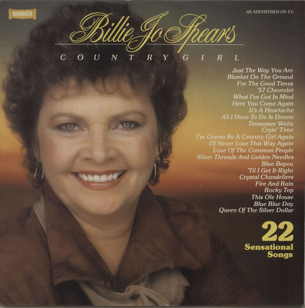 Billie Jo Spears Country Girl UK vinyl LP album (LP record) WW5109