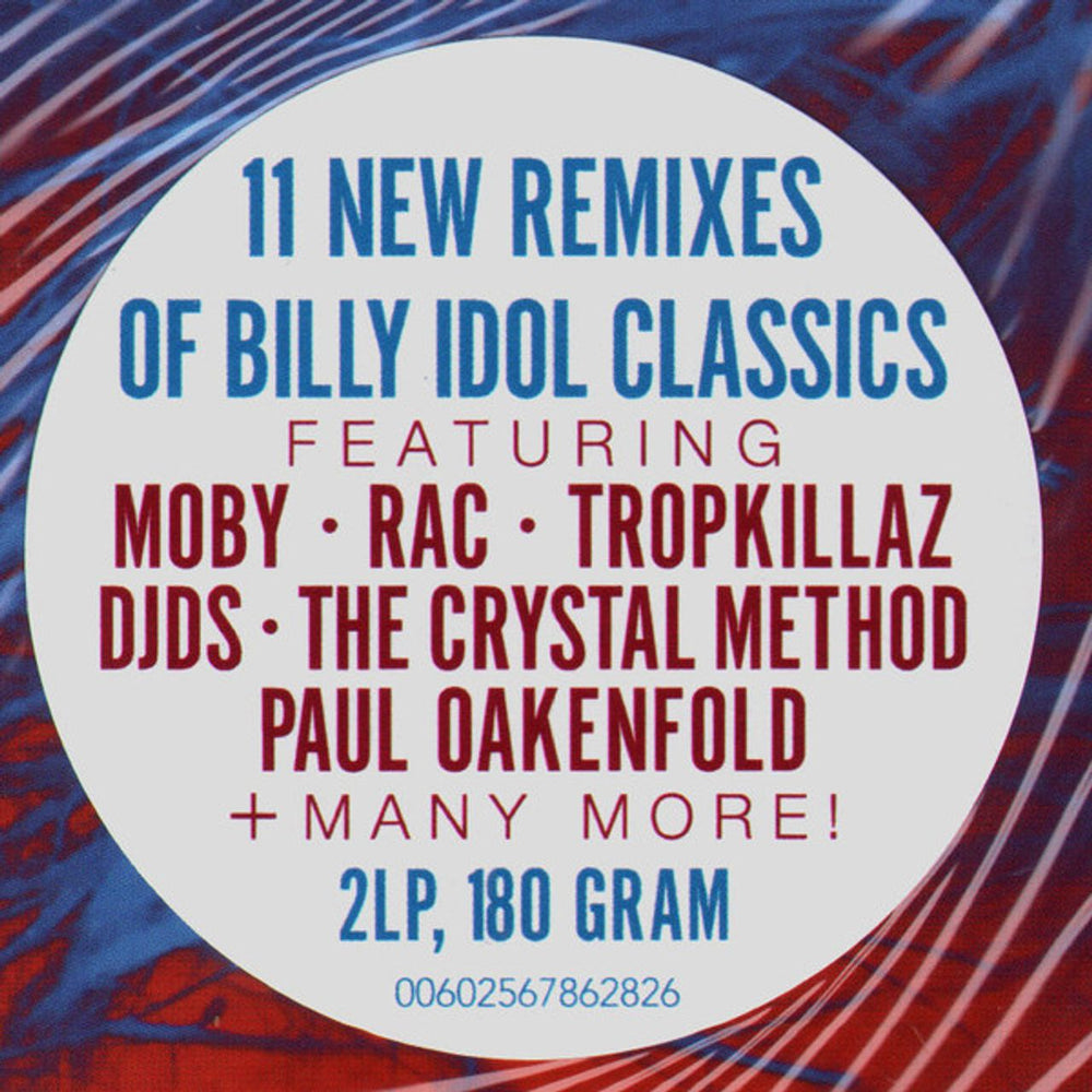 Billy Idol Vital Idol: Revitalized - Orange & Blue Vinyl - Sealed UK 2-LP vinyl record set (Double LP Album)