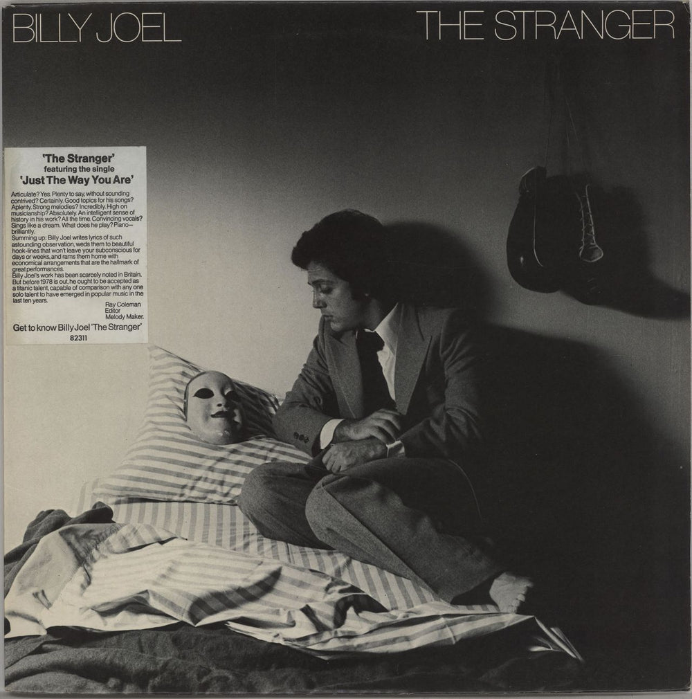 Billy Joel The Stranger + Insert + Hype Sticker UK vinyl LP album (LP record) 82311