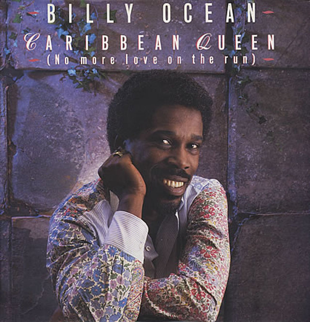 Billy Ocean Caribbean Queen + p/s UK 12" vinyl single (12 inch record / Maxi-single) JIVET77