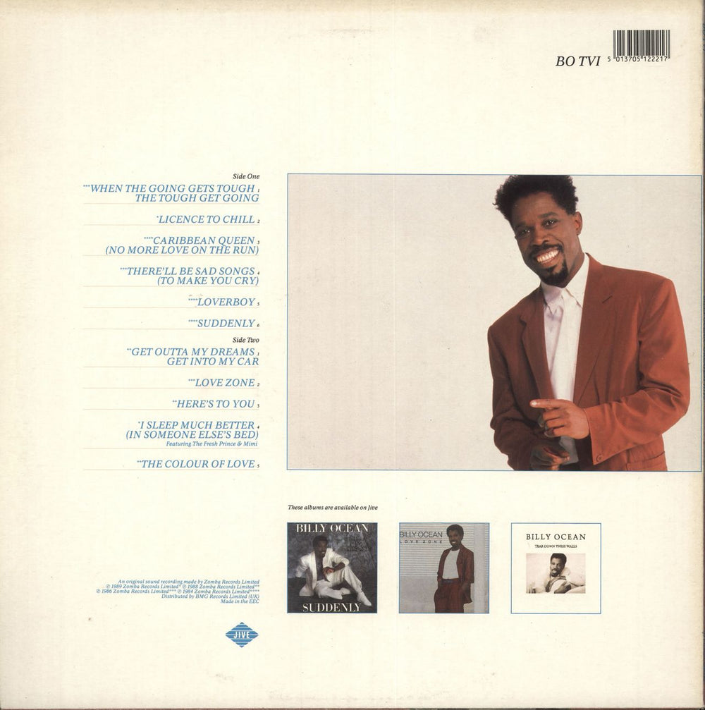 Billy Ocean Greatest Hits UK vinyl LP album (LP record) 5013705122217