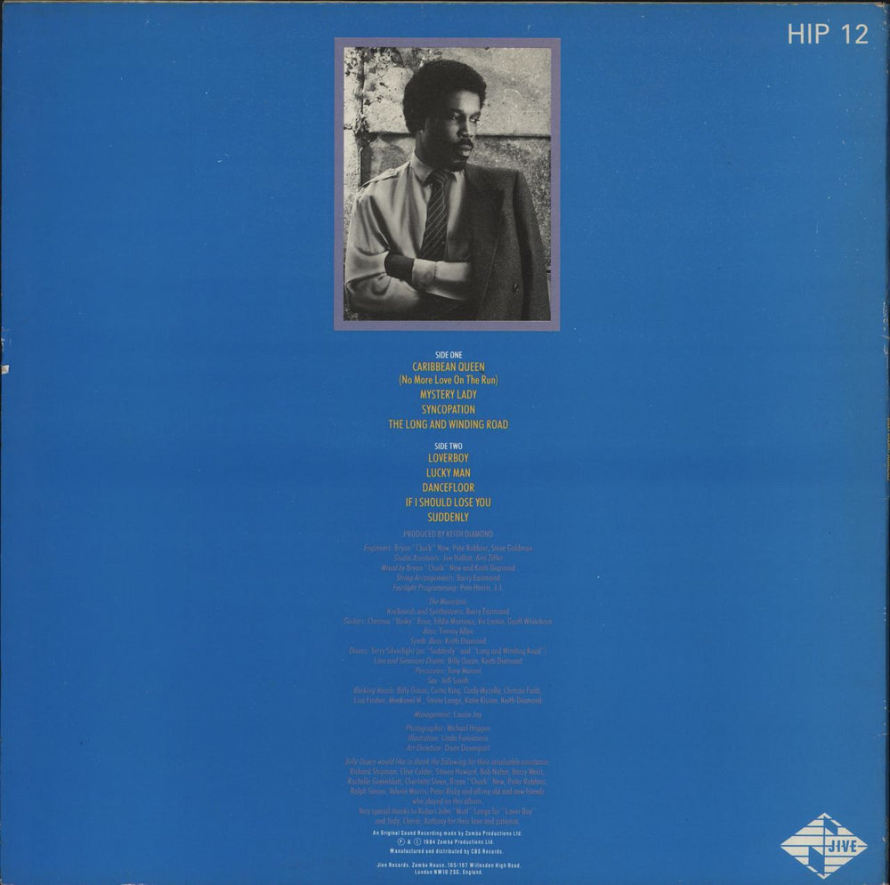 Billy Ocean Suddenly - 1st - Hype Sticker UK vinyl LP album (LP record)