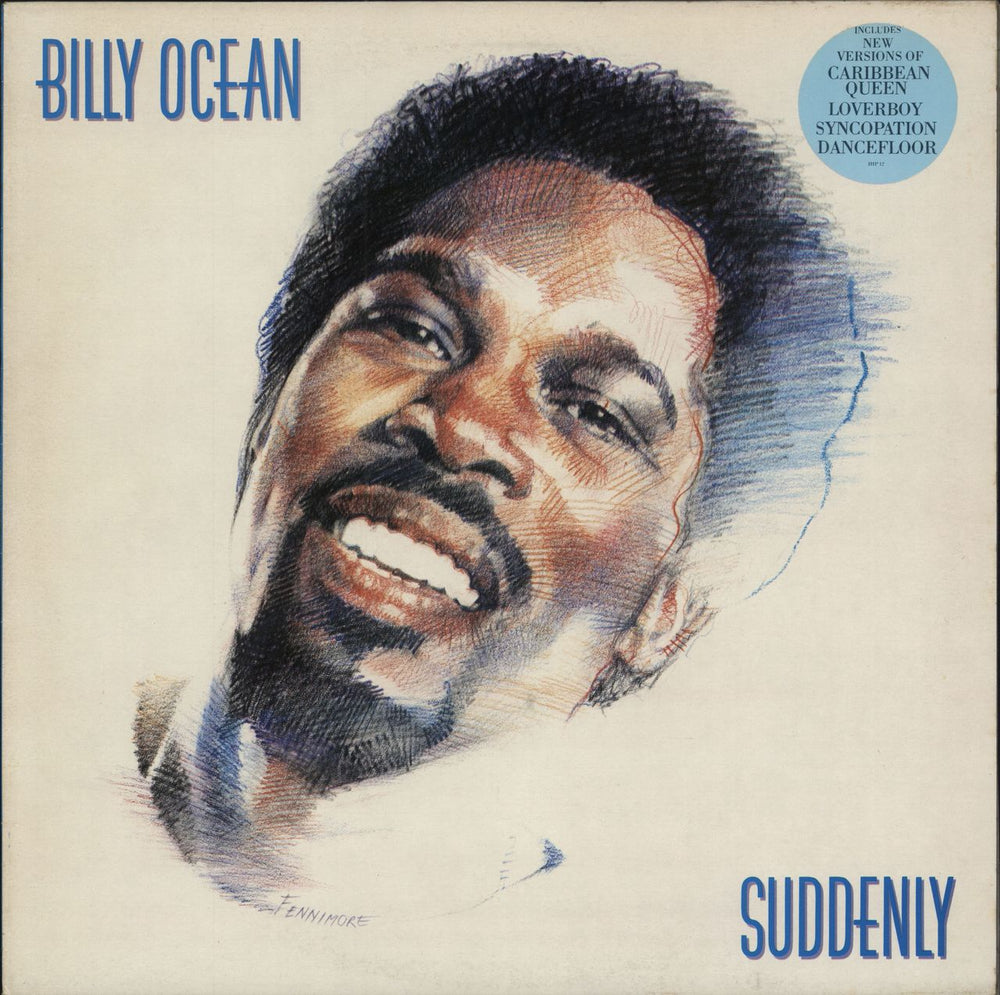 Billy Ocean Suddenly - 1st - Hype Sticker UK vinyl LP album (LP record) HIP12