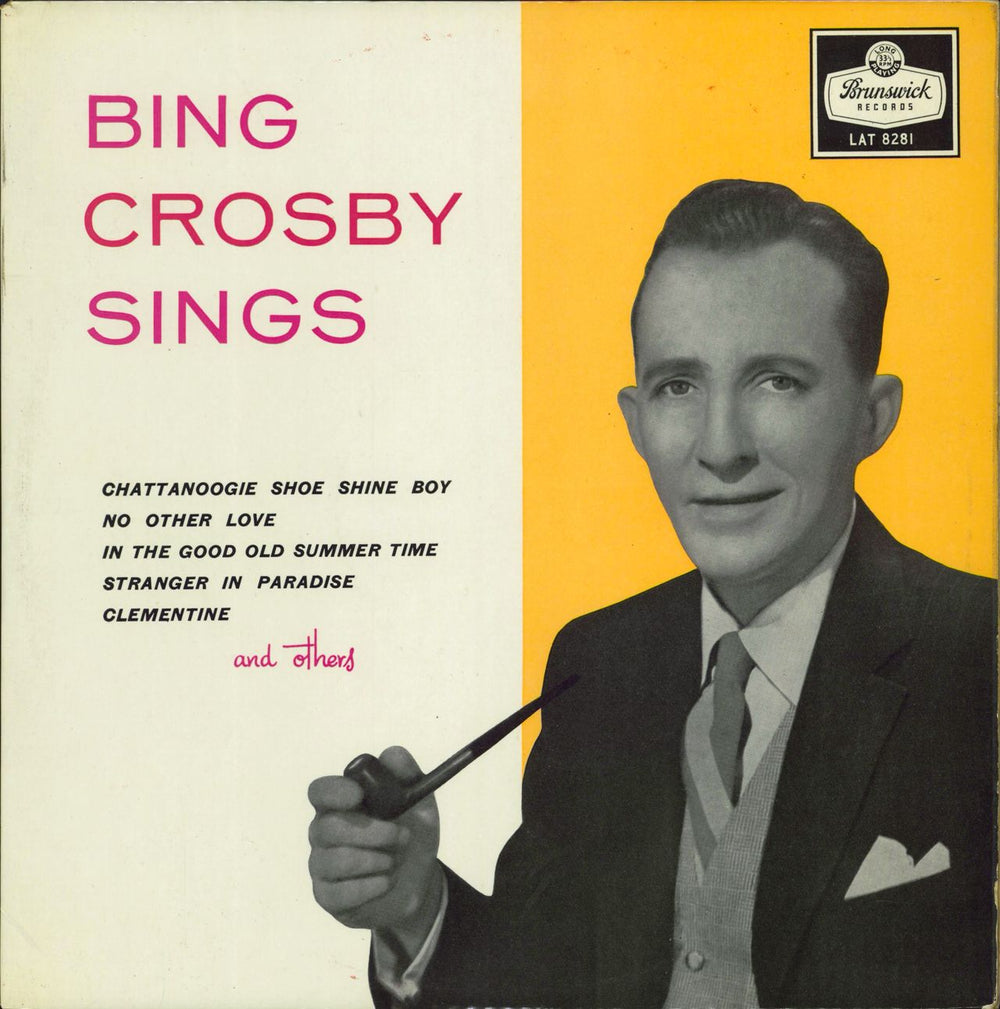 Bing Crosby Bing Crosby Sings UK vinyl LP album (LP record) LAT8281