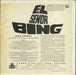 Bing Crosby El Señor Bing UK vinyl LP album (LP record)