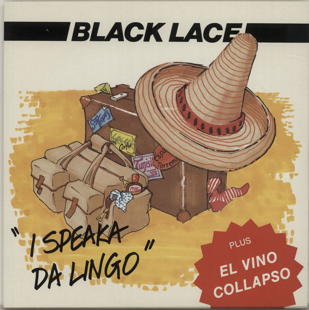 Black Lace (UK) I Speaka Da Lingo UK 7" vinyl single (7 inch record / 45) LACE2