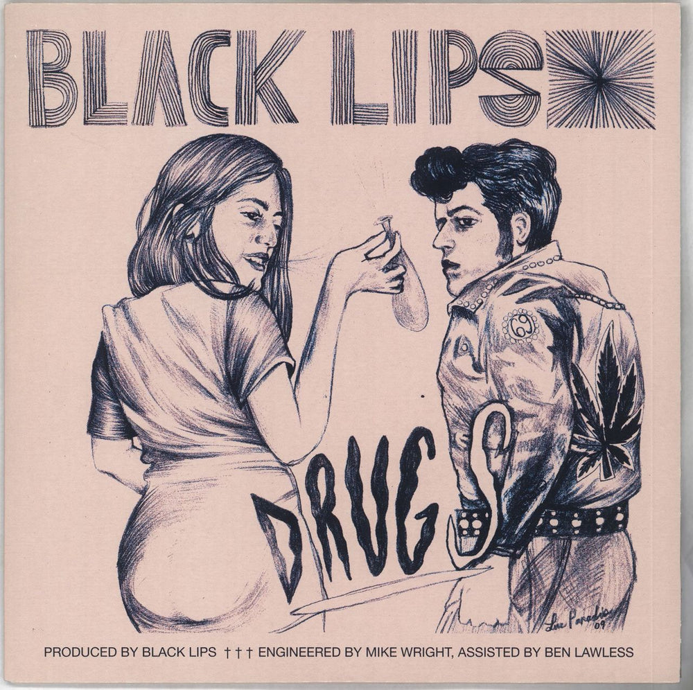 Black Lips Drugs / I'll Be With You UK 7" vinyl single (7 inch record / 45) VICE016