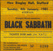 Black Sabbath Heaven & Hell - Logo cover + ticket stub UK tour programme BLKTRHE785823