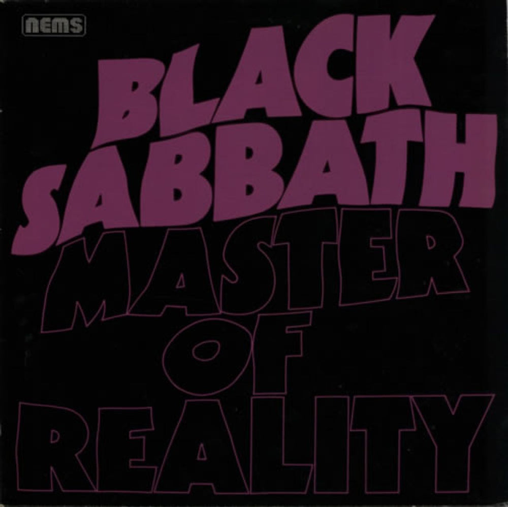 Black Sabbath Master Of Reality - Glossy Sleeve French vinyl LP album (LP record) NEL6004