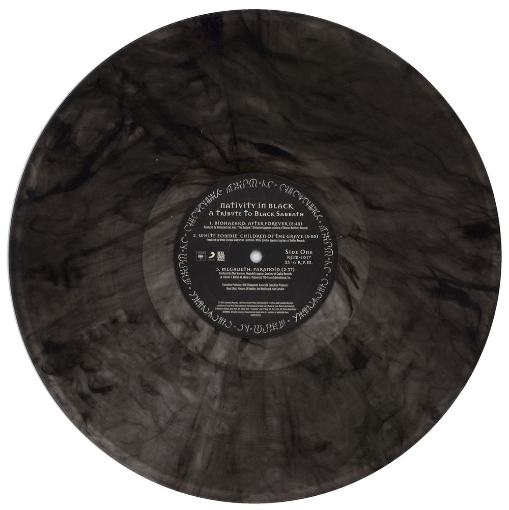 Black Sabbath Nativity In Black (A Tribute To Black Sabbath) - Black Swirl Vinyl US 2-LP vinyl record set (Double LP Album) BLK2LNA808580