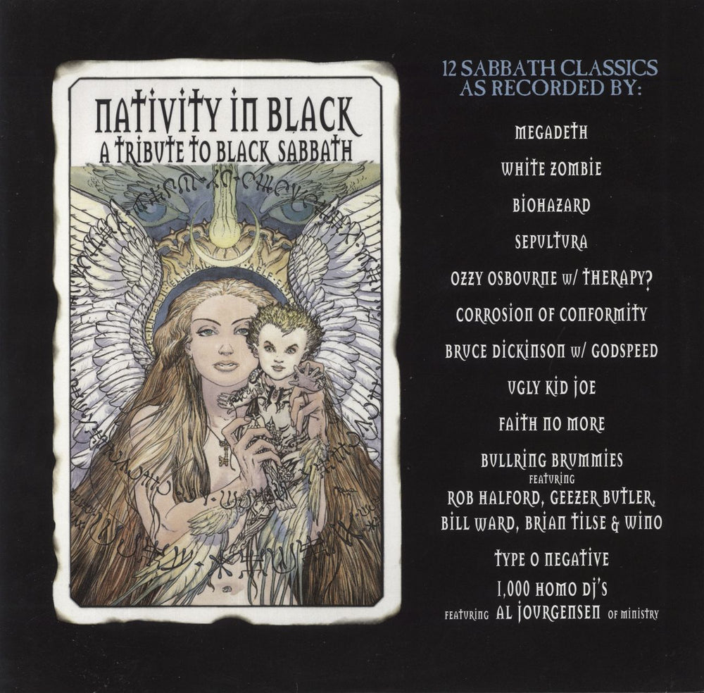 Black Sabbath Nativity In Black (A Tribute To Black Sabbath) - Black Swirl Vinyl US 2-LP vinyl record set (Double LP Album) RGM-1017