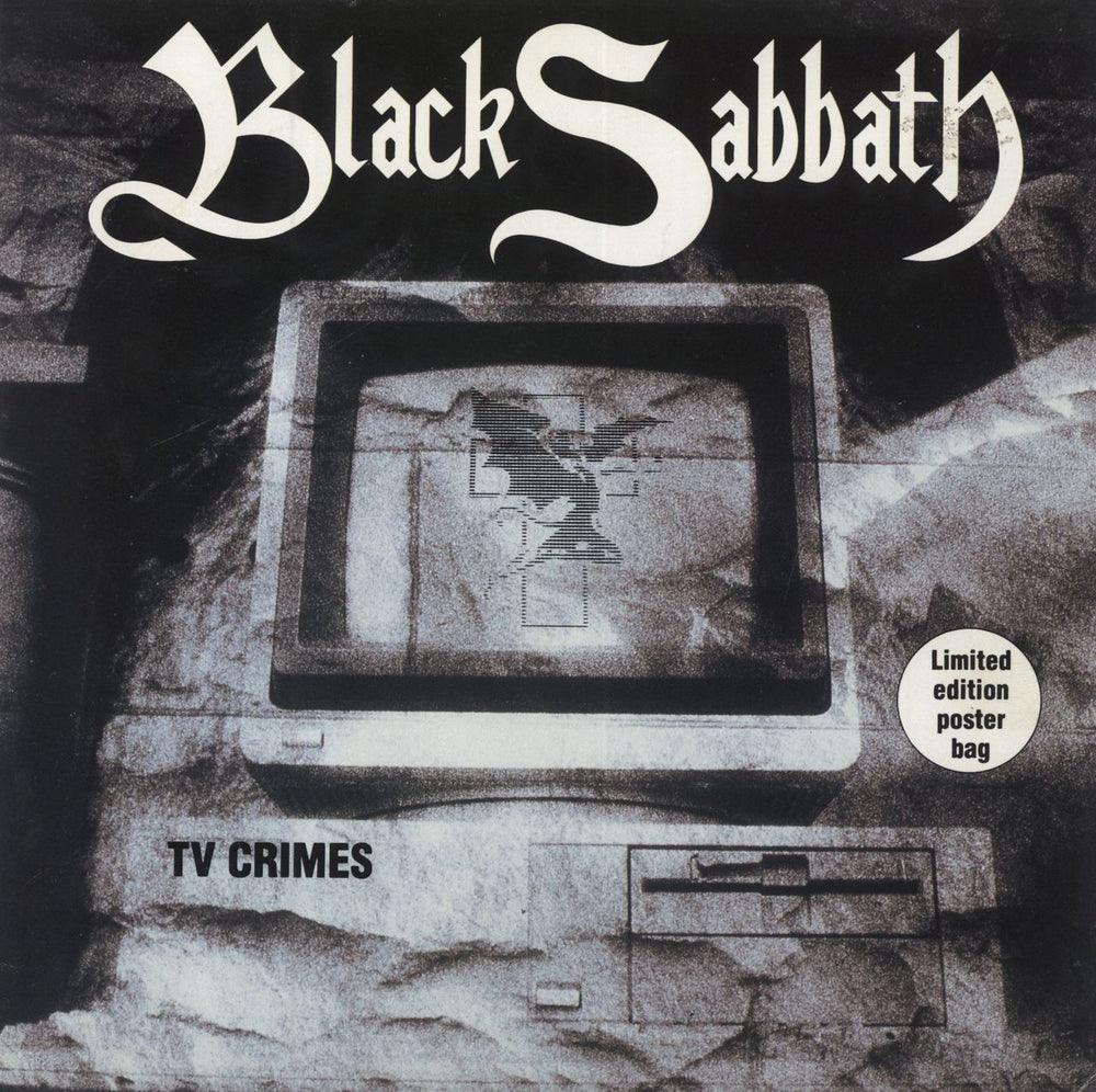 Black Sabbath TV Crimes - Poster Sleeve - EX UK 7" vinyl single (7 inch record / 45) EIRSP178