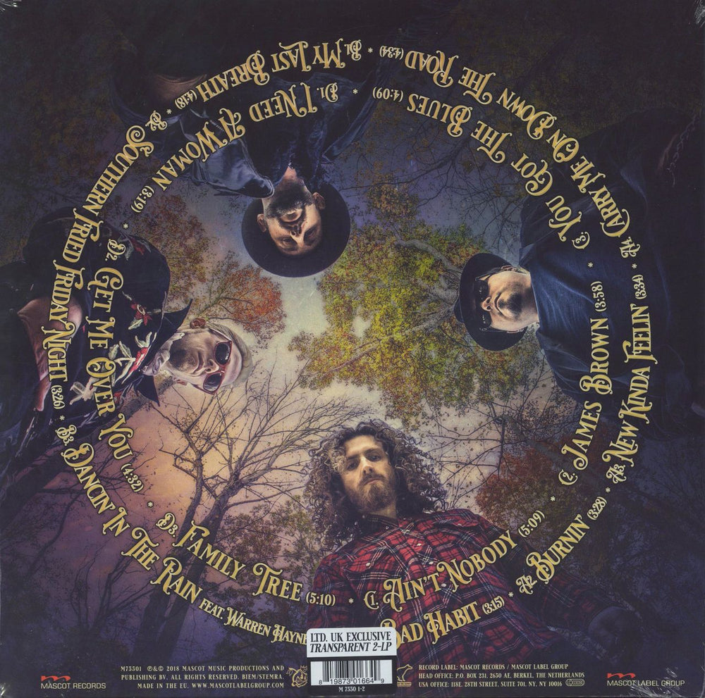 Black Stone Cherry Family Tree - 180gm Clear Vinyl - Sealed UK 2-LP vinyl record set (Double LP Album) 819873016649