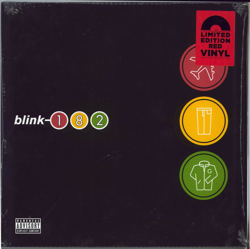 Blink 182 Take Off Your Pants And Jacket - 180gm Red Vinyl UK vinyl LP album (LP record) 00602557005141