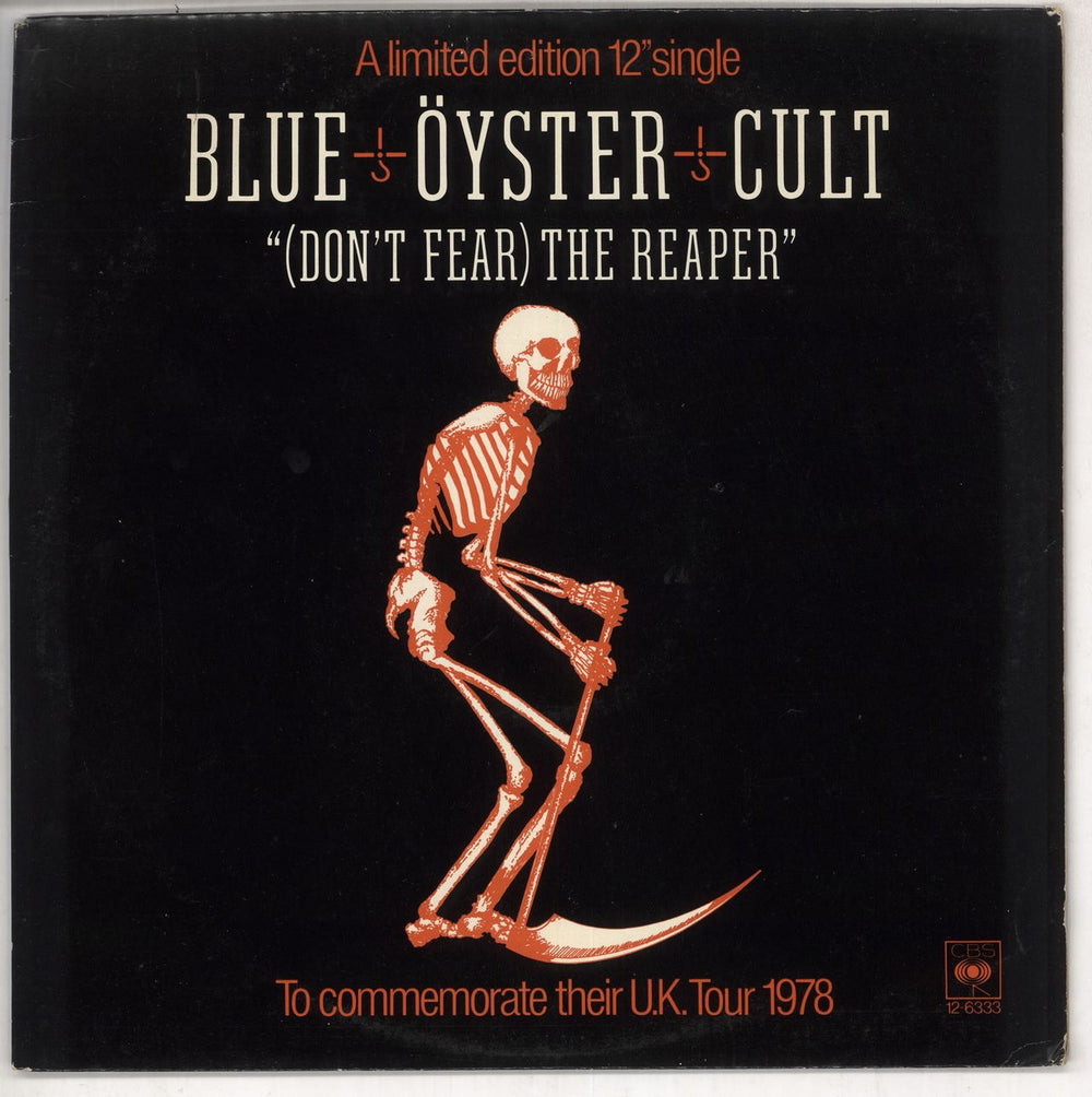 Blue Oyster Cult (Don't Fear) The Reaper - EX UK 12" vinyl single (12 inch record / Maxi-single) 12-6333