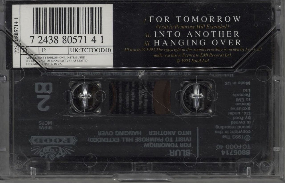 Blur For Tomorrow UK cassette single 724388057141