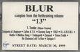 Blur Samples From The Forthcoming "13" US Promo cassette single CASSETTE