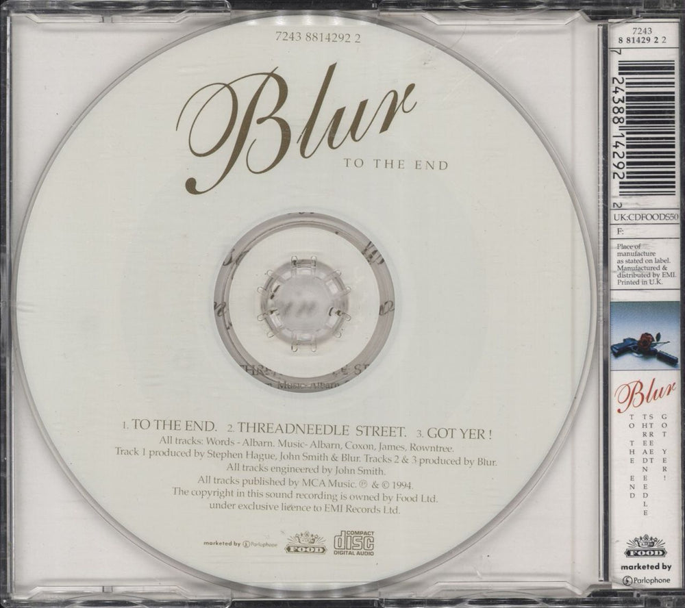 Blur To The End UK CD single (CD5 / 5") BLRC5TO30534