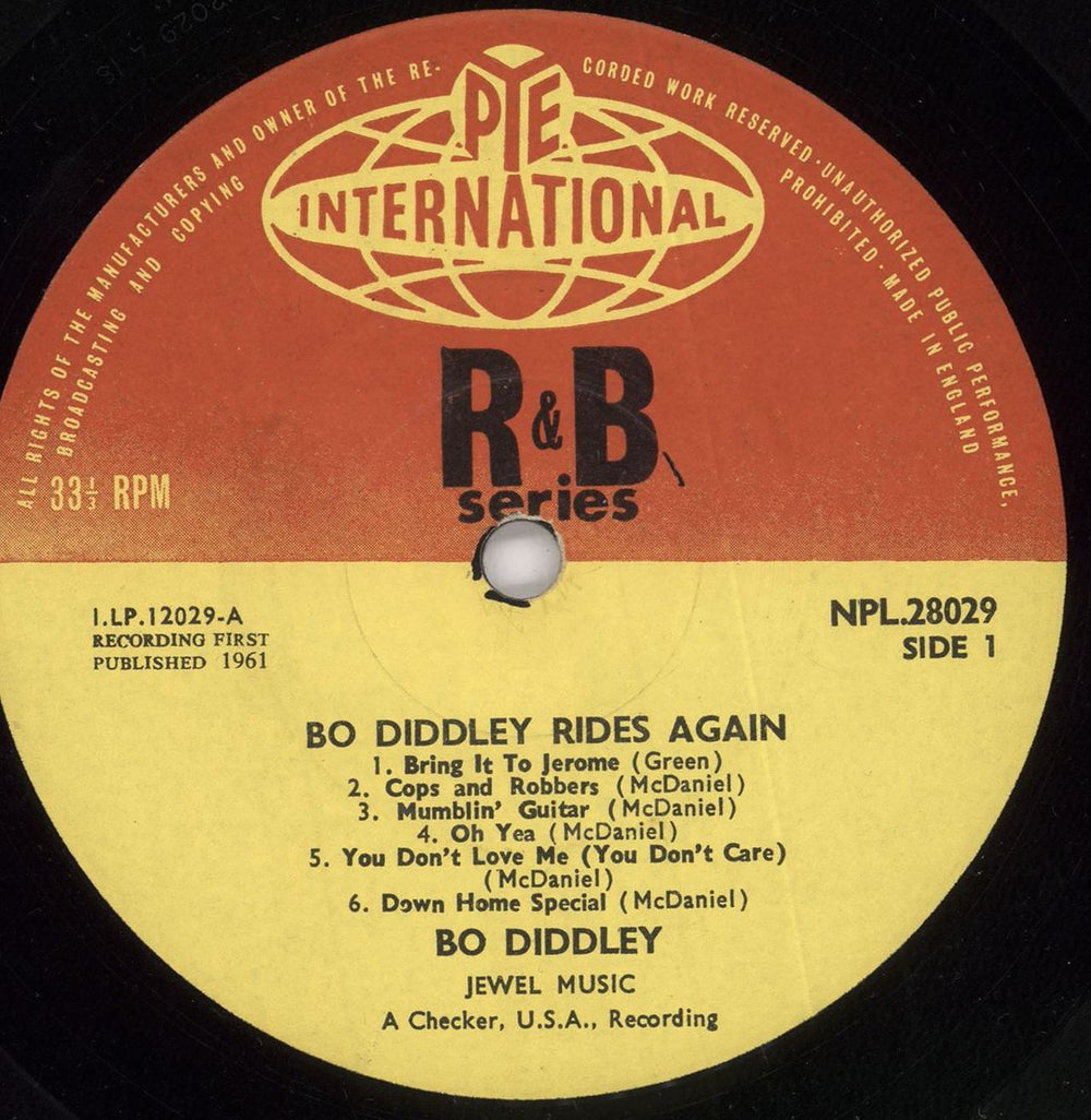 Bo Diddley Rides Again UK vinyl LP album (LP record) BODLPRI727489