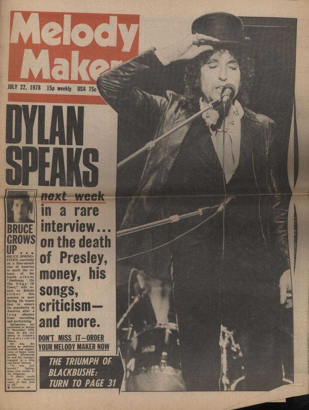 Bob Dylan Bob Dylan + Cuttings - EX UK tour programme DYLTRBO818114