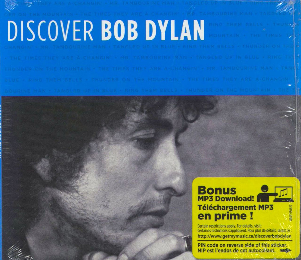 Bob Dylan Discover Bob Dylan Canadian CD single (CD5 / 5") 88697130872