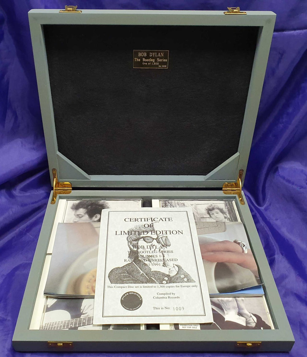 Bob Dylan The Bootleg Series - Wooden Box 4CD + Numbered Certificate UK Promo CD Album Box Set DYLDXTH74279