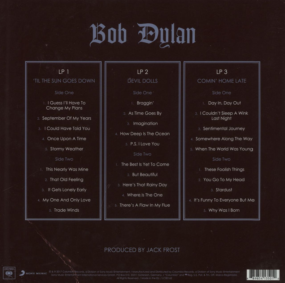 Bob Dylan Triplicate - 180gm Vinyl US 3-LP vinyl record set (Triple LP Album) 889854135010