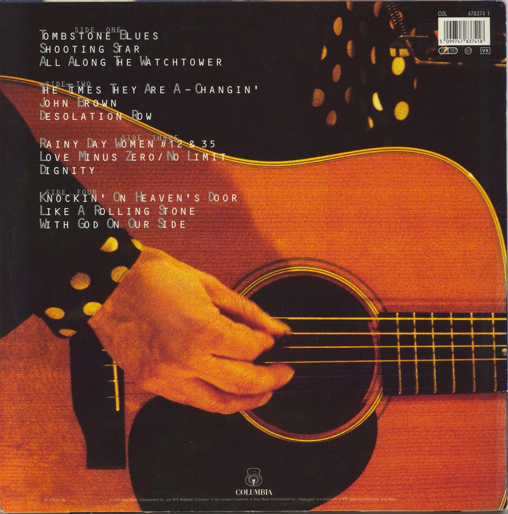 Bob Dylan Unplugged - Hype Stickered Sleeve Dutch 2-LP vinyl record set (Double LP Album) 5099747837418