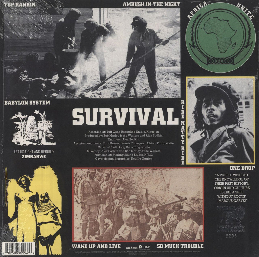 Bob Marley & The Wailers Survival: Jamaican Pressing - Numbered Sleeve - Sealed US vinyl LP album (LP record) 602508822629