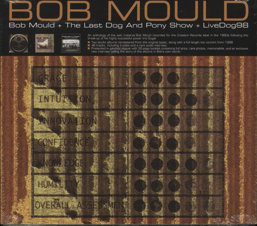 Bob Mould Bob Mould + The Last Dog And Pony Show + LiveDog98 - Sealed UK 3-CD album set (Triple CD) EDSX3013