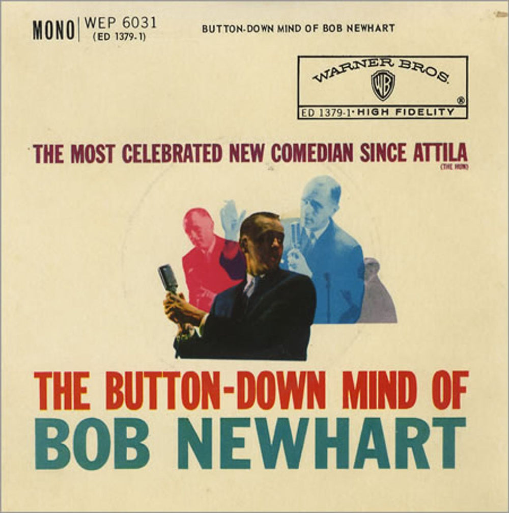 Bob Newhart The Button-Down Mind Of Bob Newhart EP UK 7" vinyl single (7 inch record / 45) WEP6031