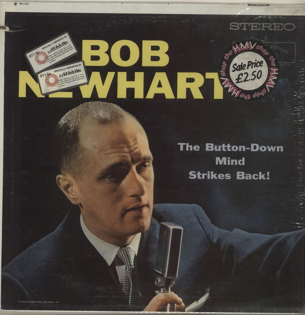 Bob Newhart The Button-Down Mind Strikes Back! US vinyl LP album (LP record) WS1393