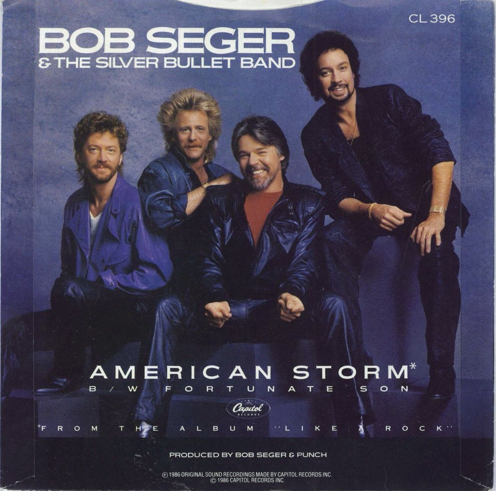 Bob Seger American Storm UK 7" vinyl single (7 inch record / 45)