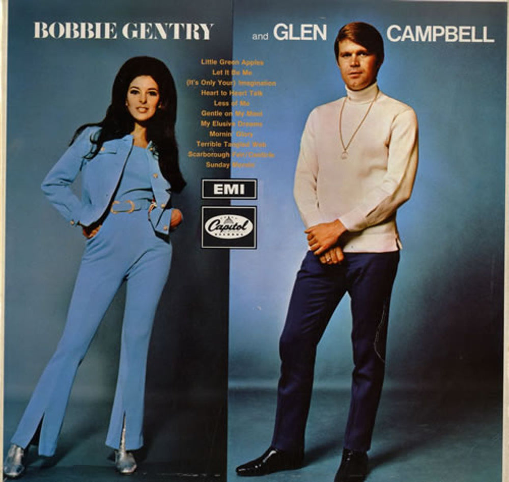 Bobbie Gentry & Glen Campbell Bobbie Gentry & Glen Campbell - Green Label UK vinyl LP album (LP record) T2928