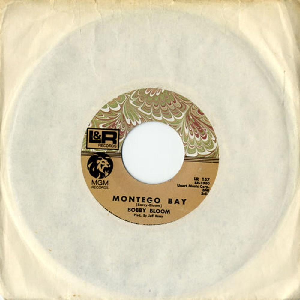 Bobby Bloom Montego Bay US 7" vinyl single (7 inch record / 45) LR157