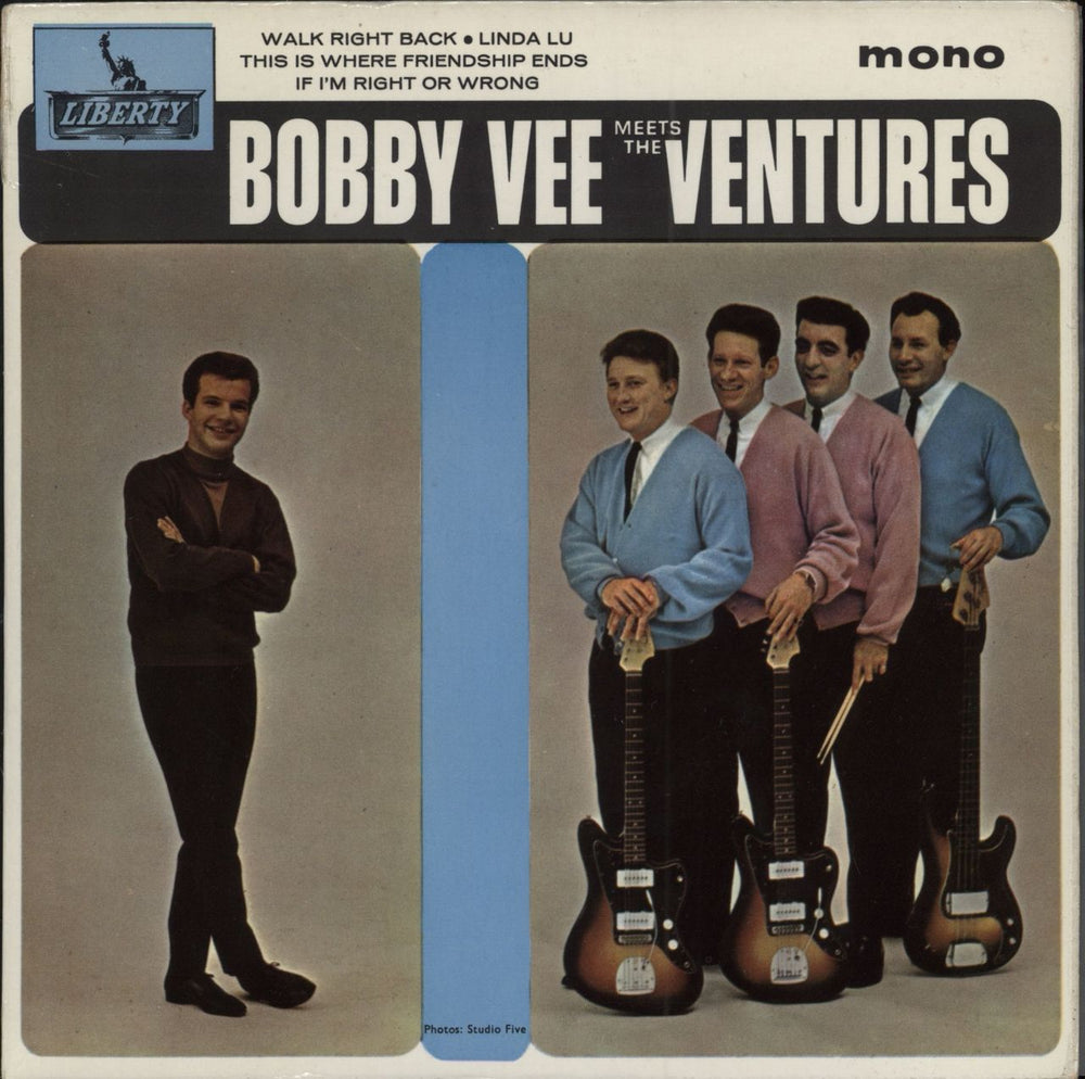 Bobby Vee Bobby Vee Meets The Ventures + P/S UK 7" vinyl single (7 inch record / 45) LEP2212