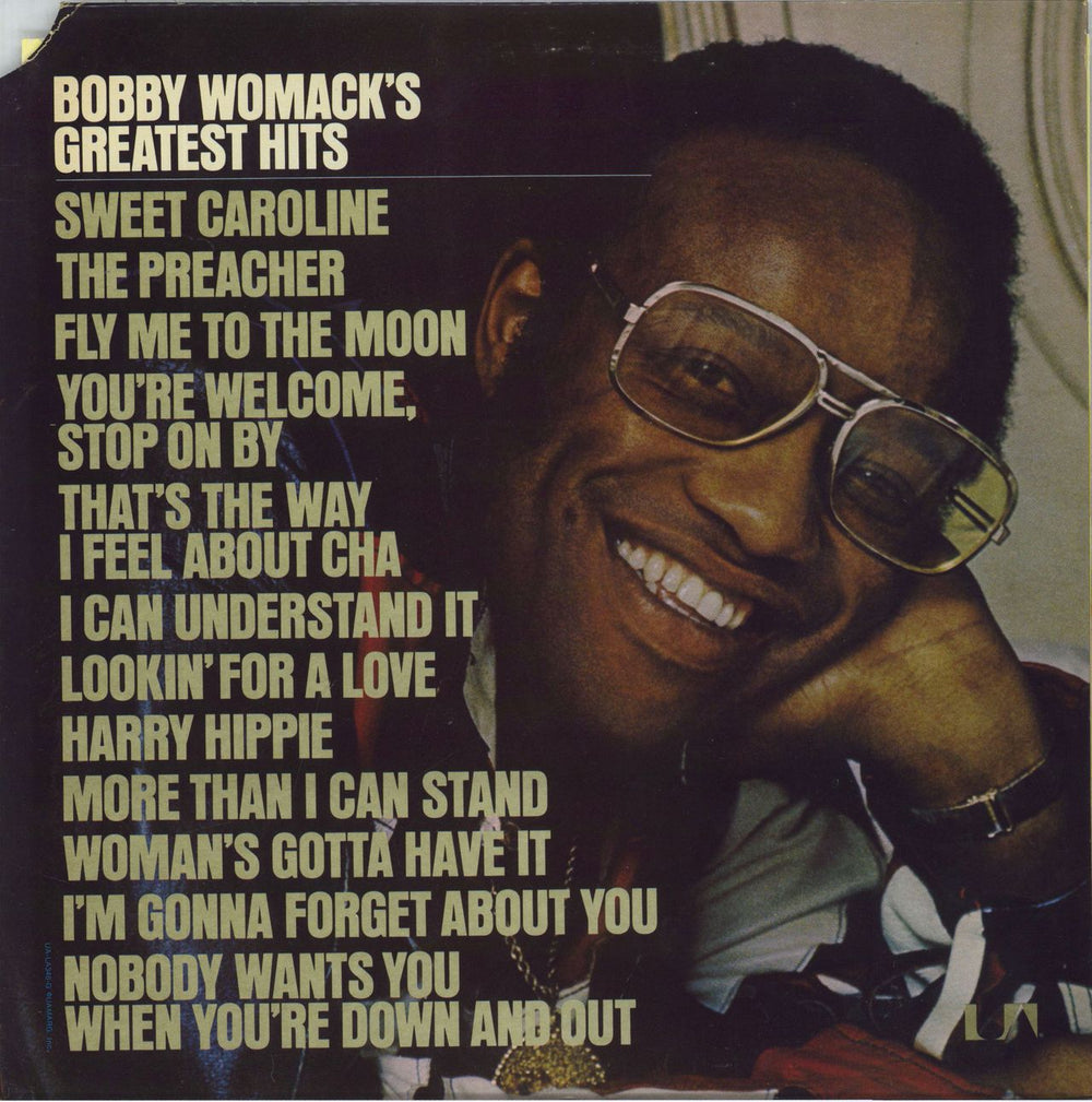 Bobby Womack Bobby Womack's Greatest Hits US vinyl LP album (LP record) UA-LA346-G