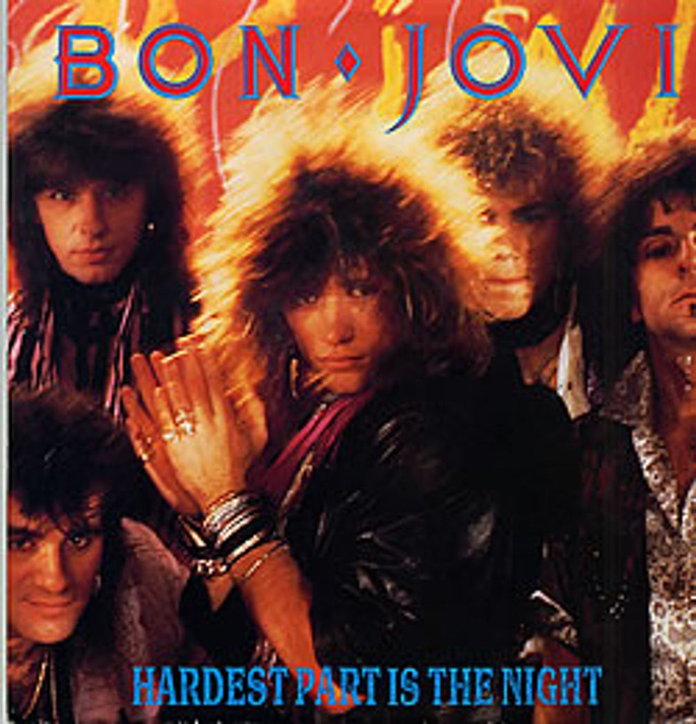 Bon Jovi Hardest Part Is The Night - EX UK 12" vinyl single (12 inch record / Maxi-single) VERX22