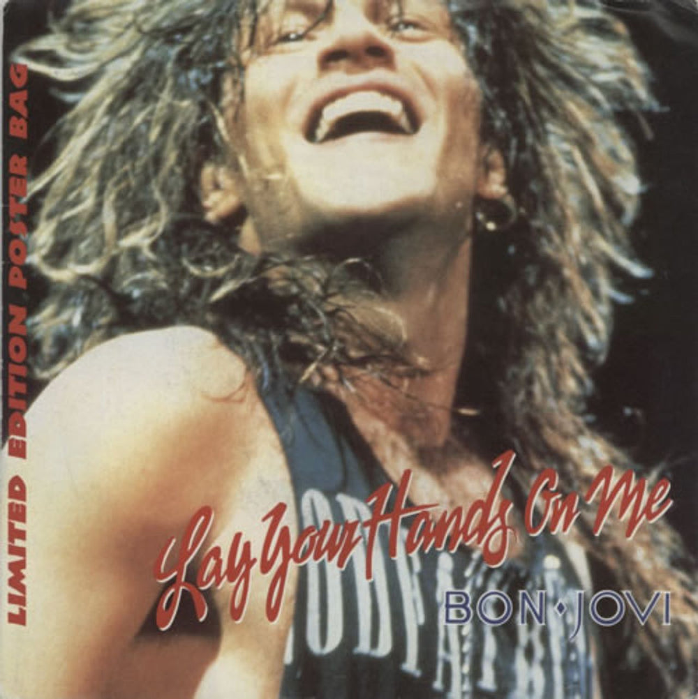 Bon Jovi Lay Your Hands On Me - Poster Sleeve German 7" vinyl single (7 inch record / 45) 874736-7