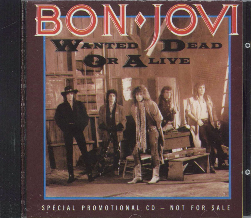 Bon Jovi Wanted Dead Or Alive US Promo CD single (CD5 / 5") CD7P01