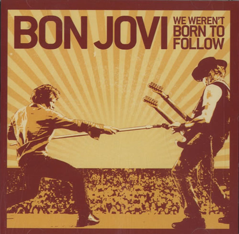 Bon Jovi We Weren't Born To Follow US Promo CD single (CD5 / 5") ISLR-16994-2