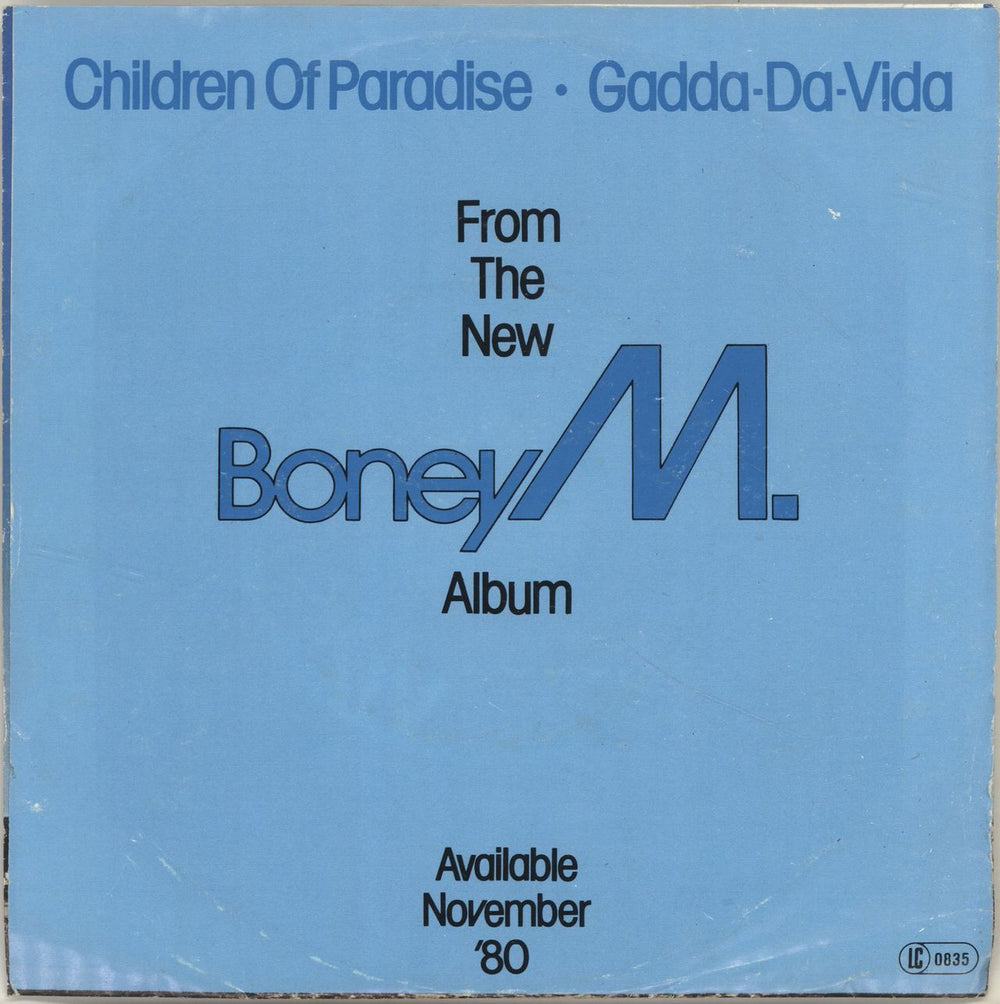 Boney M Children Of Paradise German 7" vinyl single (7 inch record / 45) BOM07CH695492