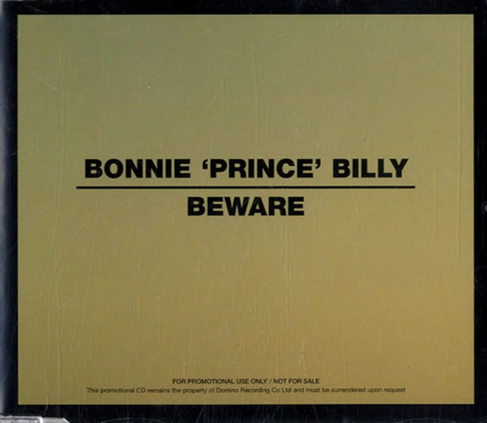 Bonnie Prince Billy Beware UK Promo CD album (CDLP) WIGCD233P