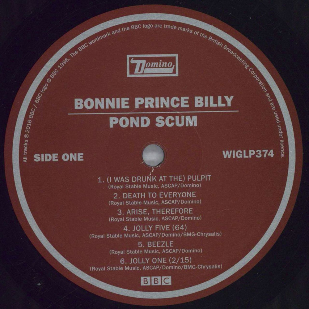 Bonnie Prince Billy Pond Scum UK vinyl LP album (LP record) BPBLPPO827734