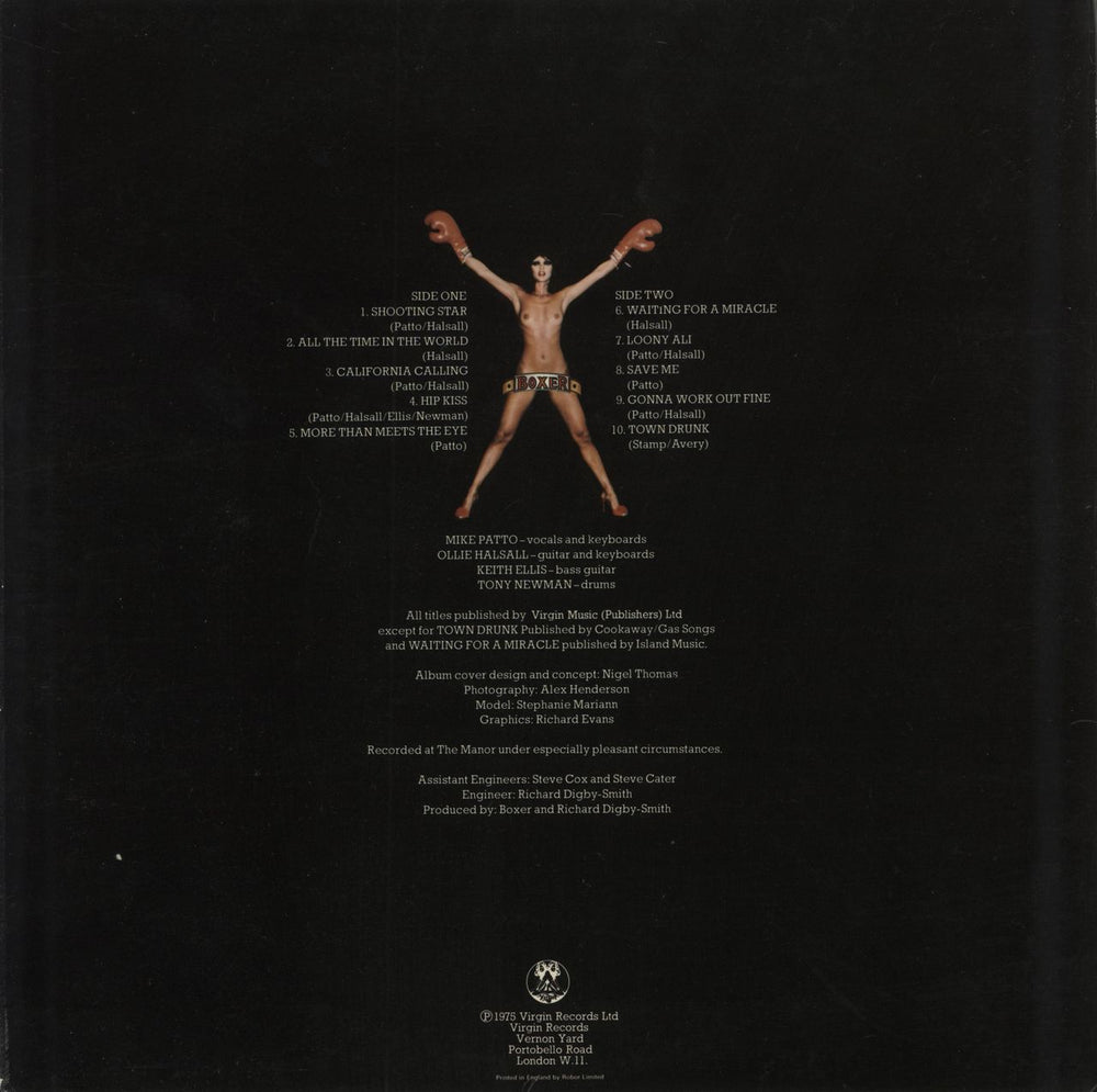 Boxer Below The Belt - 2nd UK vinyl LP album (LP record)