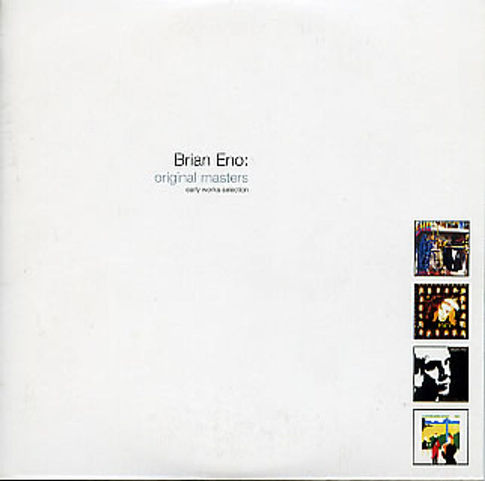 Brian Eno Original Masters: Early Works Selection European Promo CD single (CD5 / 5") ENOPROMO1