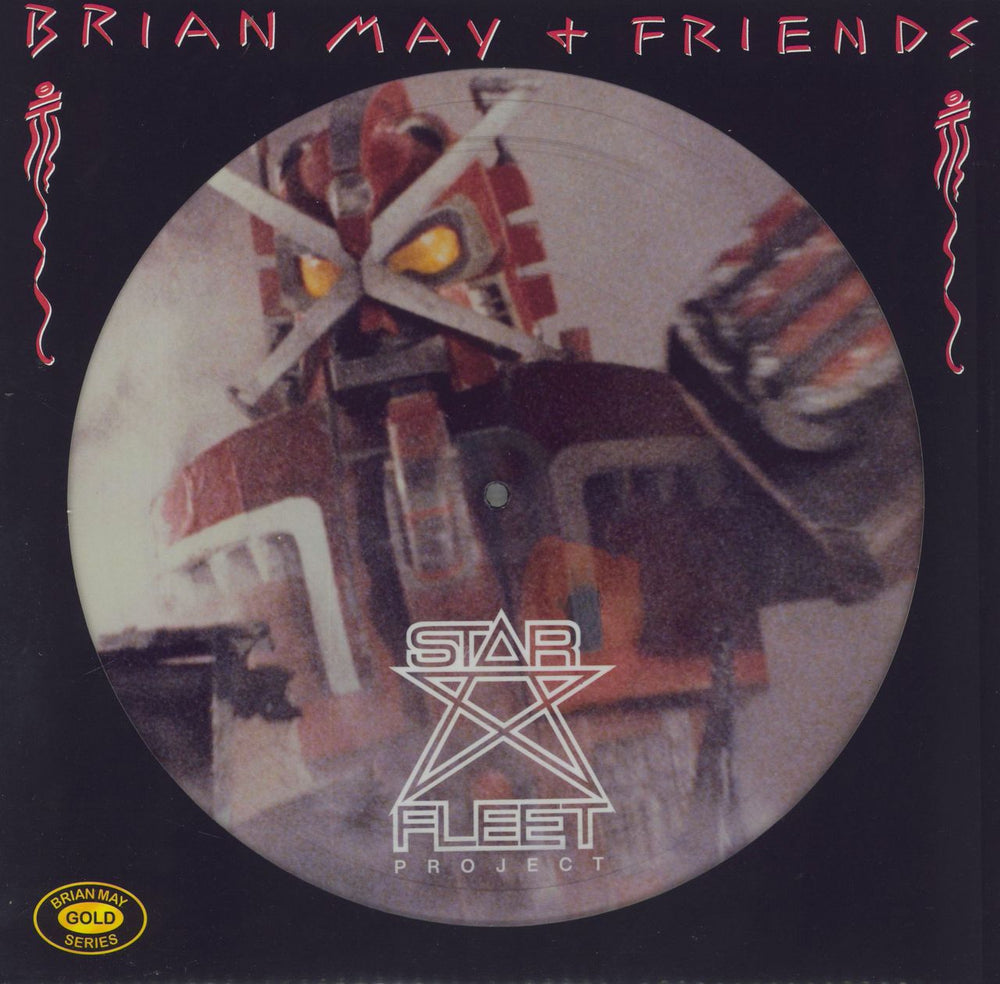 Brian May Star Fleet Project - Brian May Gold Series UK 12" vinyl picture disc (12 inch picture record) 00602448712974