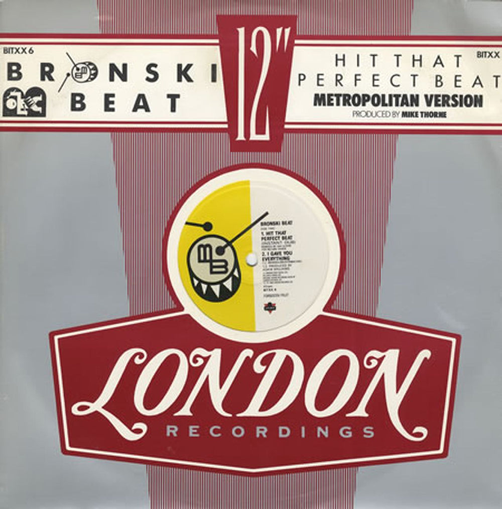 Bronski Beat Hit That Perfect Beat UK 12" vinyl single (12 inch record / Maxi-single) BITXX6