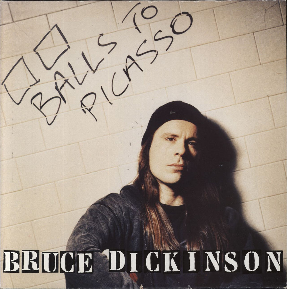 Bruce Dickinson Balls To Picasso - 1st - EX UK vinyl LP album (LP record) EMD1057