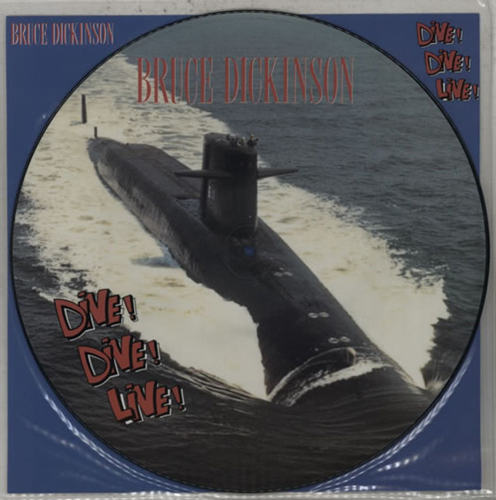 Bruce Dickinson Dive! Dive! Dive! UK 12" vinyl picture disc (12 inch picture record) 12EMPD151